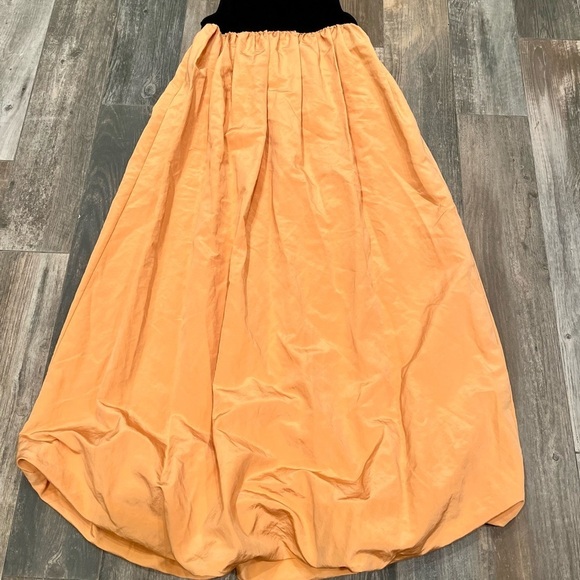 Zara Maxi Bubble Style Pleated Dress Lined Pockets Blogger Favorite Sz Small - Picture 4 of 11